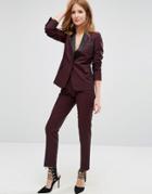 Millie Mackintosh High Waisted Cigarette Pants - Red