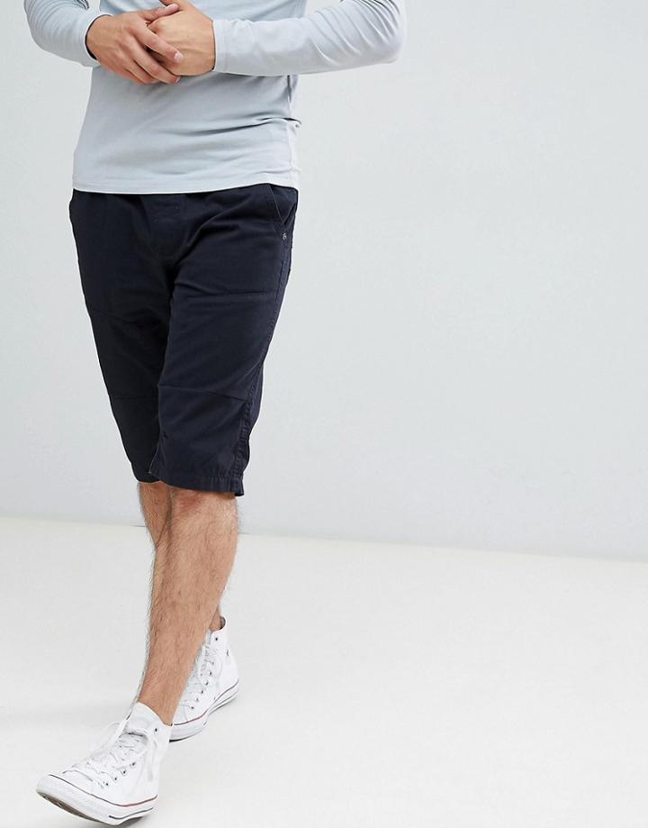 Brave Soul Skater Shorts - Navy