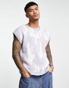 Topman Knit Tank With All-over Print In Multi