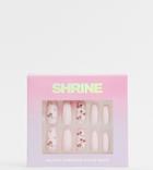 Shrine X Asos Exclusive Glazed Cherry False Nails-multi