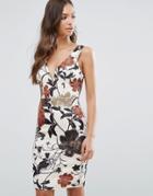 Wal G Floral Print Dress - Multi