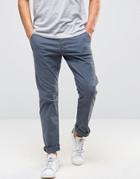 Esprit Slim Fit Chino In Brushed Cotton - Navy