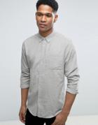 Bellfield Shirt With Button Down Collar - Gray
