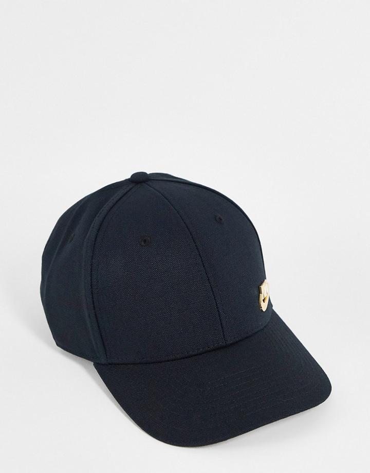 Nike L91 Metal Futura Logo Cap In Black And Gold
