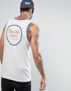 Brixton Tank With Back Print - Stone