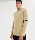 Religion Tall Chunky Knit Sweater With Roll Neck In Camel
