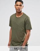 Puma Oversized T-shirt In Khaki Exclusive To Asos - Green