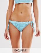 South Beach Tie Side Bikini Bottom - Pastel Blue