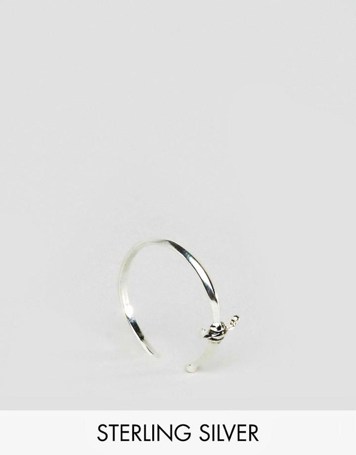 Asos Sterling Silver Open Sword Ring - Silver