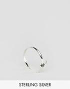 Asos Sterling Silver Open Sword Ring - Silver
