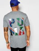 Puma X Dee & Ricky Longline T-shirt With Back Print - Gray