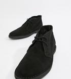Asos Design Desert Boots In Black Suede