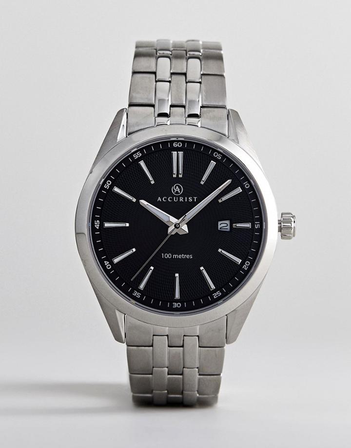 Accurist 7221 Bracelet Watch In Silver - Silver