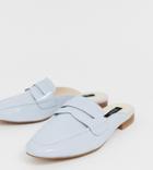 Blink Square Toe Mules - Blue