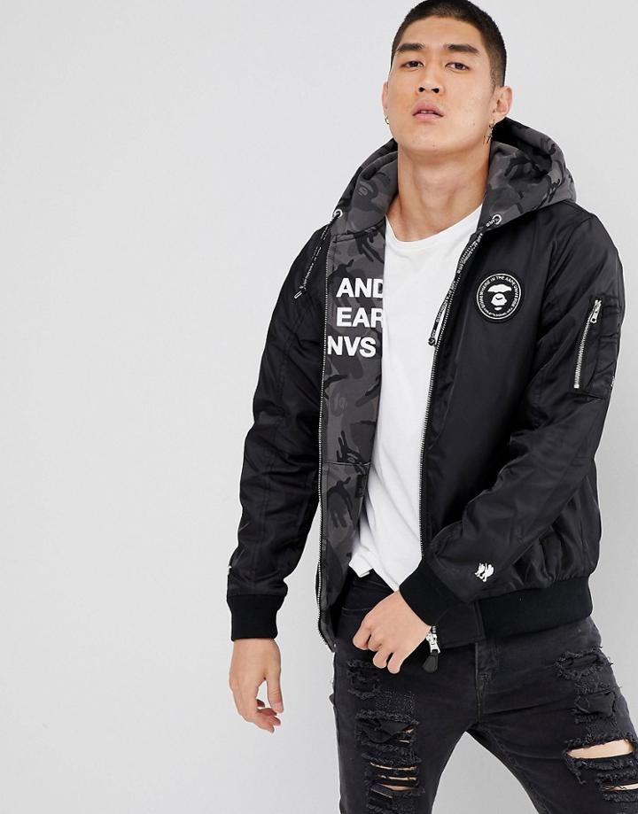 Aape By A Bathing Ape Reversible Jacket - Black
