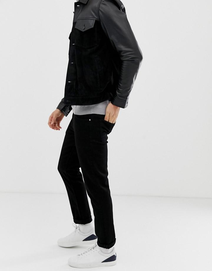 Asos Design Slim Jeans In Black