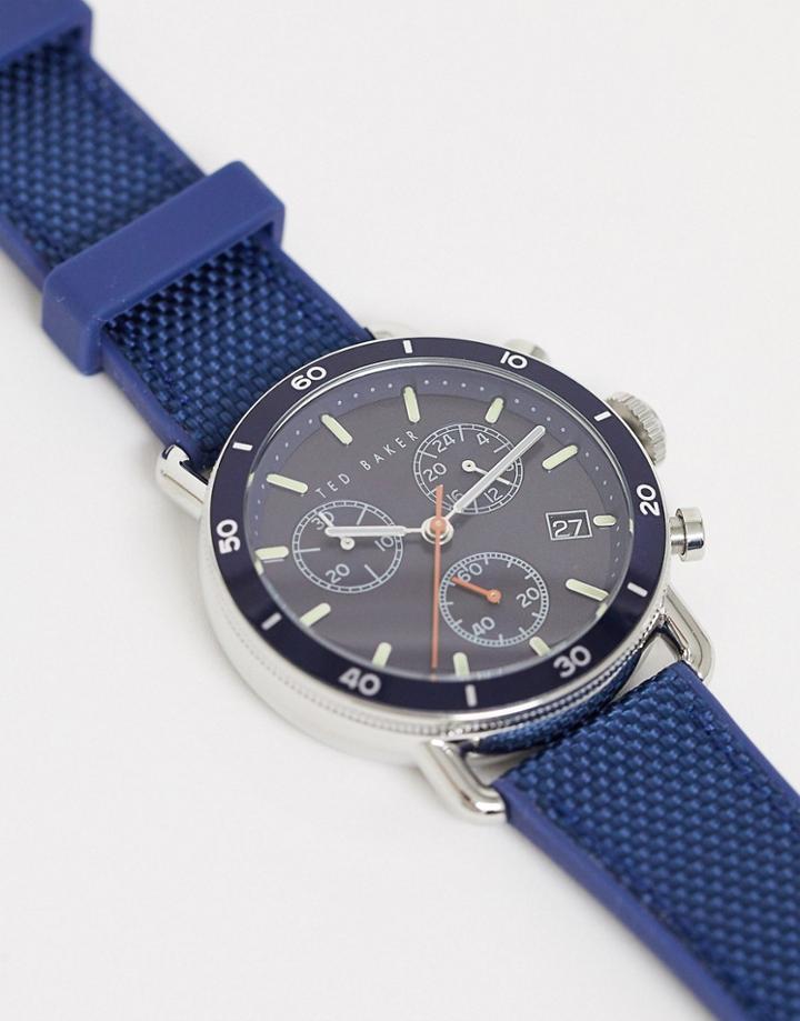 Ted Baker Magarit Watch In Navy 43mm