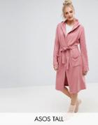 Asos Tall Loopback Sweat Hotel Robe - Gray