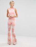 Foxiedox Mona Jumpsuit - Pink