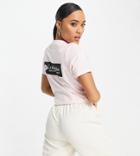 Columbia Csc River Back Print Cropped T-shirt In Light Pink Exclusive To Asos