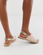 Truffle Collection Espadrille Slingback Sandals - Beige