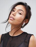 Krystal London Swarovski Crystal Step Marquees Earrings - Clear