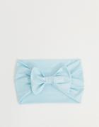 Kazbands Forget Me Not Headband With Bow Tie In Light Blue-blues