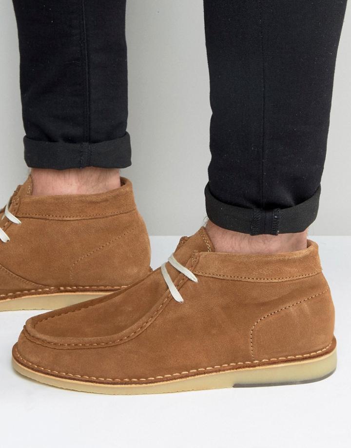 Selected Homme Ronni Suede Boots - Tan