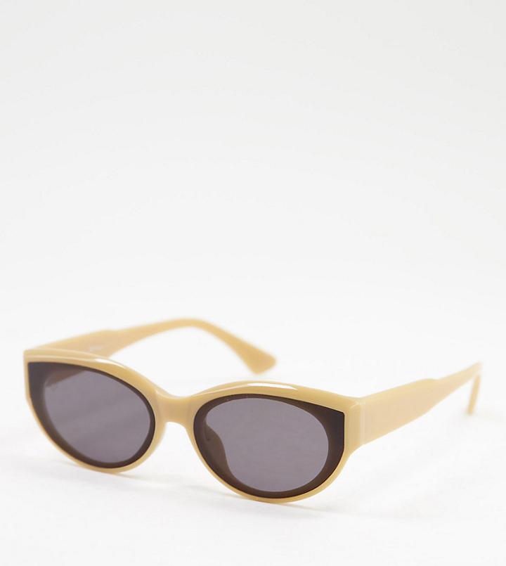 Jeepers Peepers Women's Cat Eye Sunglasses In Matte Brown - Exclusive To Asos