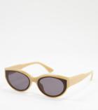 Jeepers Peepers Women's Cat Eye Sunglasses In Matte Brown - Exclusive To Asos