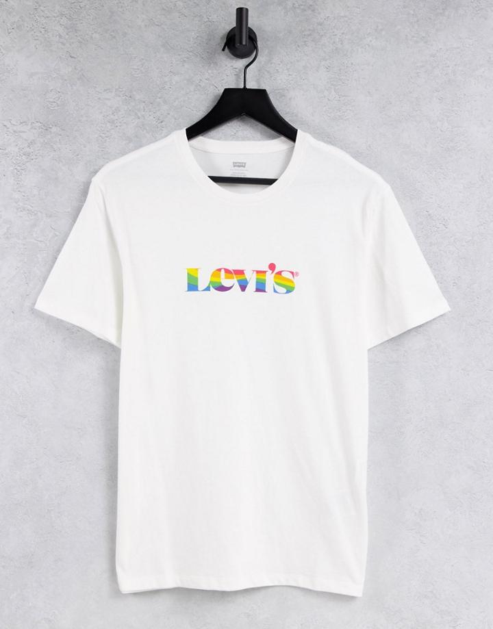 Levi's Pride Community Rainbow Modern Vintage Logo T-shirt In White