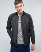 Jack & Jones Tech Bomber Jacket With Padding - Black