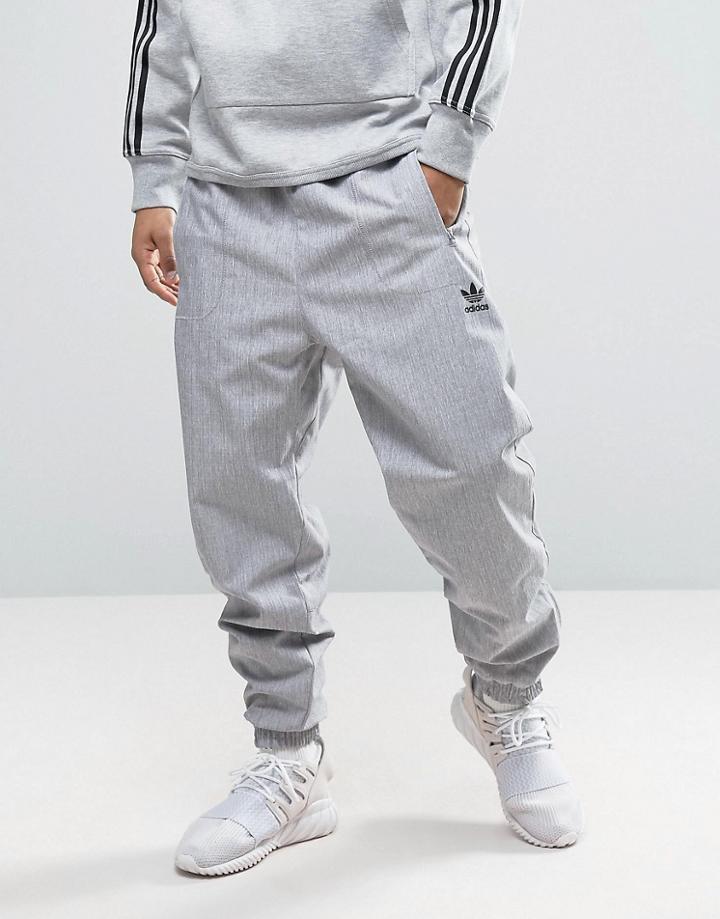 Adidas Originals Paris Pack Wind Joggers In Gray Bk0539 - Gray