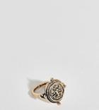 Uncommon Souls Large Engraved Scarab Ring - Gold