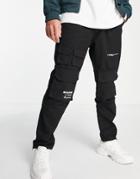 Sixth June Multi Pocket Pants In Black