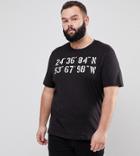 Only & Sons Plus T-shirt With Graphic Print - Black