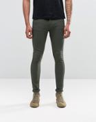 Liquor & Poker Super Skinny Jeans Khaki - Green