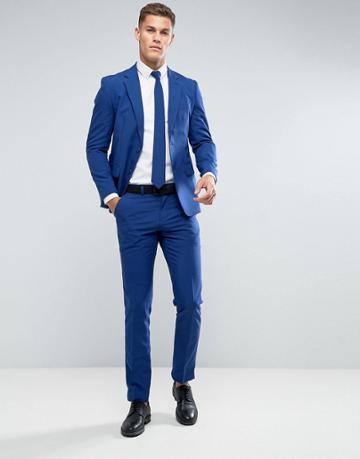 Oppo Suits Suit + Tie In Navy - Navy