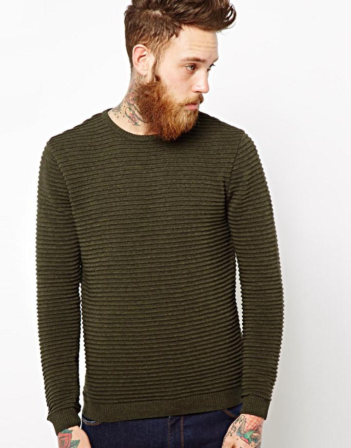 Asos Rib Sweater - Green