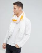Weekday Limited Edition Human Script Scarf - White
