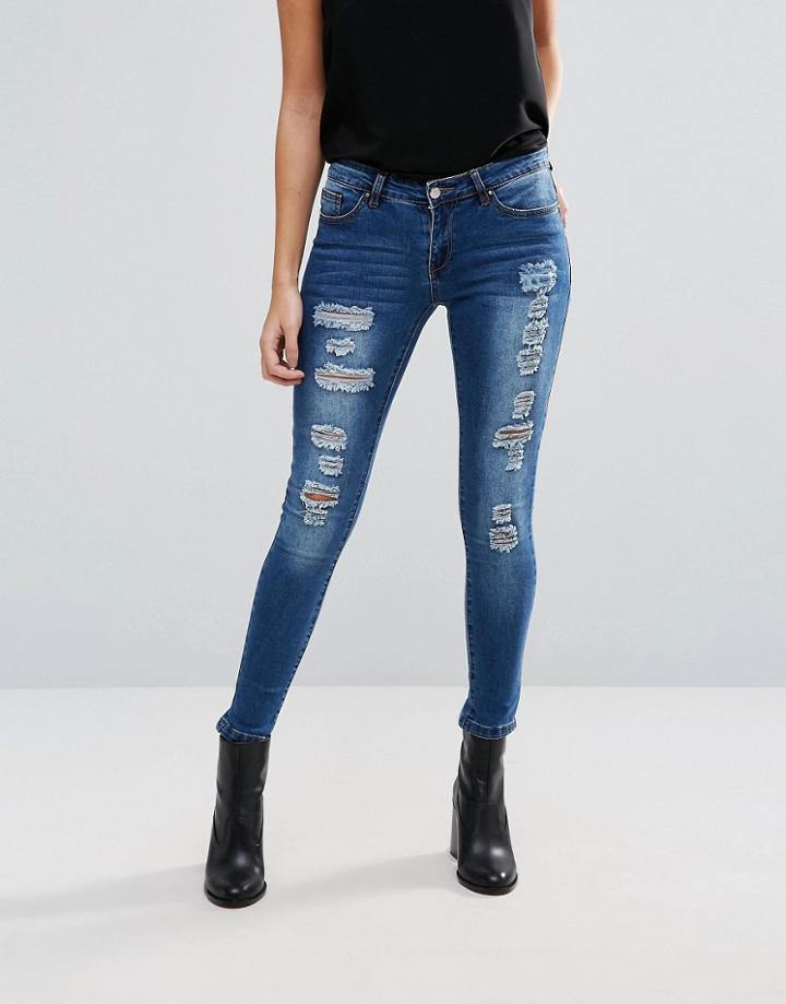 Madam Rage Destroy Jean - Blue