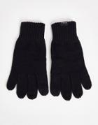 French Connection Touch Screen Gloves In Black