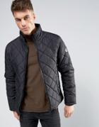 Blend Padded Jacket Diamond Quilted - Black