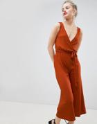 New Look Culotte Jumpsuit - Red