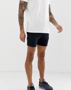 Asos Design Jersey Skinny Shorts In Shorter Length In Black