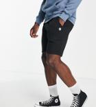 Le Breve Tall Pin Tuck Jersey Shorts In Black