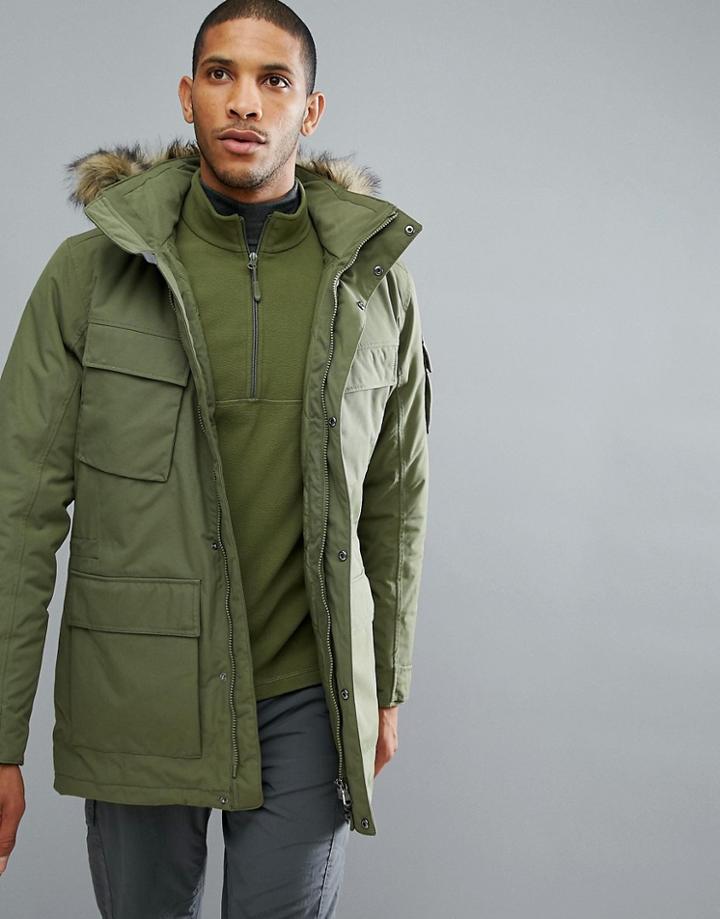 Jack Wolfskin Glacier Canyon Parka In Khaki - Green