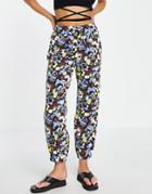 Y.a.s Rosita Printed Sweatpants In Black - Part Of A Set