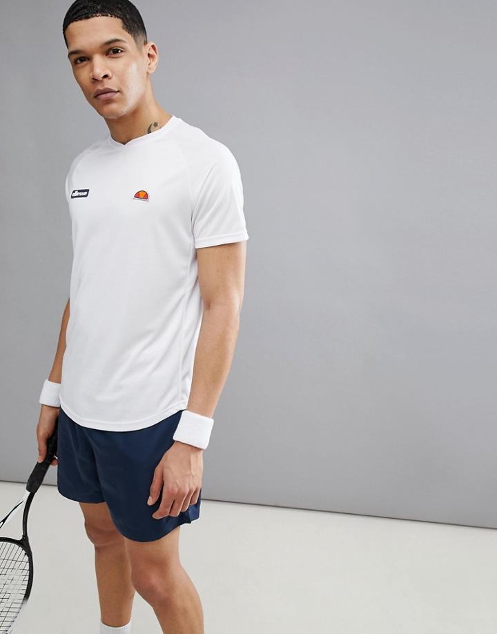 Ellesse Tennis Raglan T-shirt In White - White