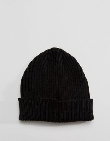 Gregorys Ribbed Beanie Black - Black